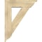 Ekena Millwork Traditional Traditional Rough Sawn Bracket w/ Offset Brace, Douglas Fir, 8"W x 28"D x 36"H BKT0806X28X36TRA01RDF - alternate 3